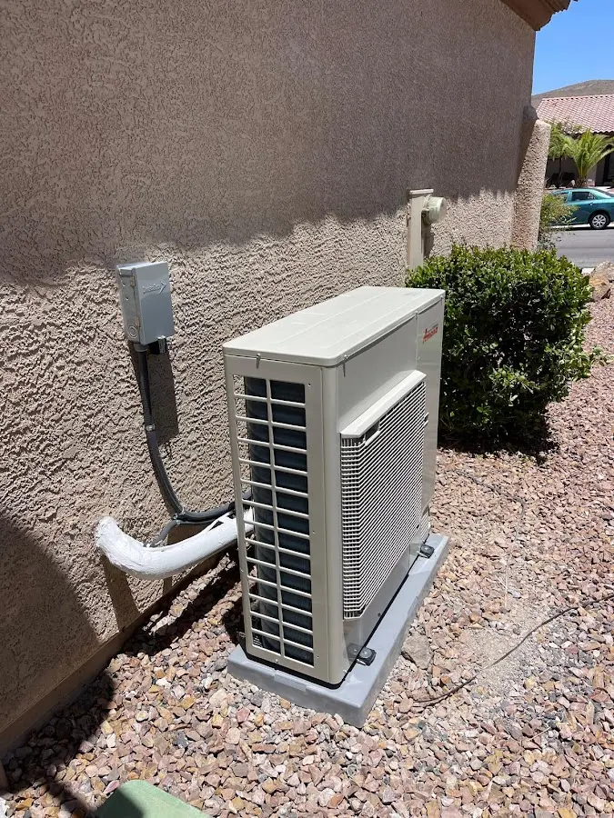 Residential air conditioning condenser unit in Triana